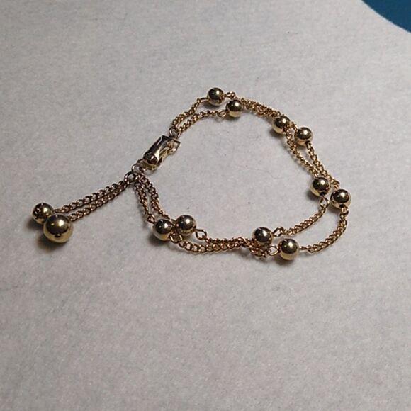 Elegant Coro Gold Tone Metal Chain Bracelet - Picture 2 of 5